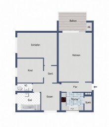 Grundriss Gro�z�giges Wohnen in begehrter Stadtrandlage!