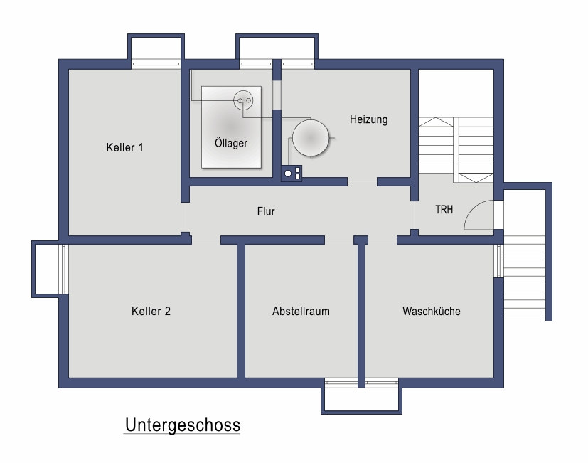 Untergeschoss Zweifamilienhaus Blaubeuren