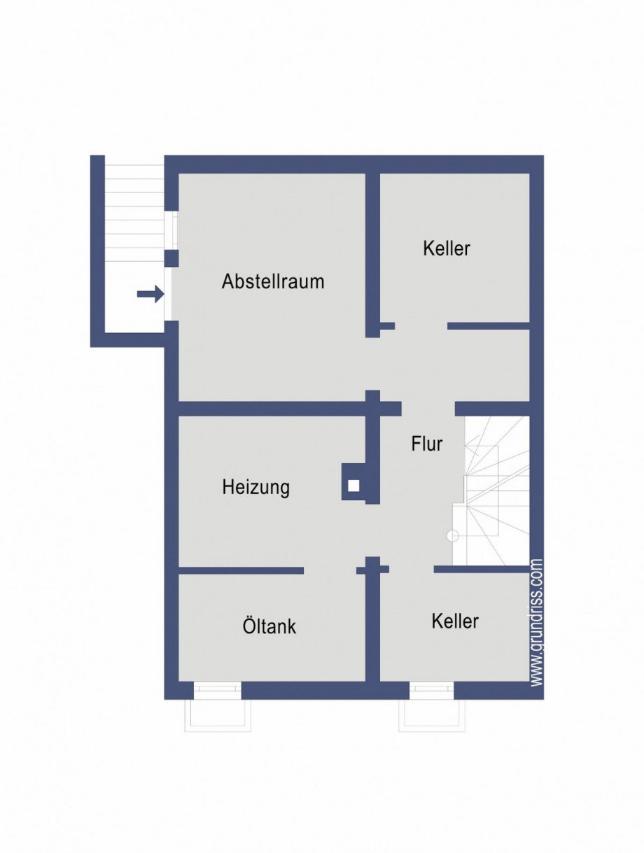 Untergeschoss Reihenendhaus Salach