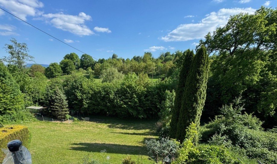 Blick in den Garten Etagenwohnung Albershausen
