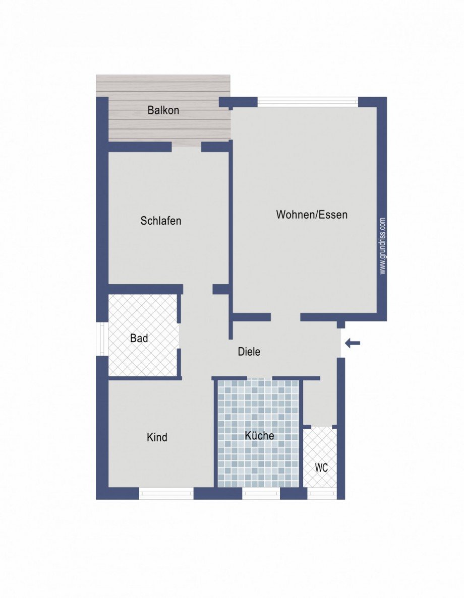 Grundriss Etagenwohnung Ottenbach