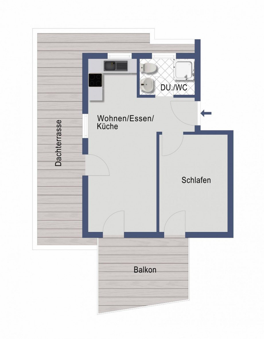  Dachgeschosswohnung Ebersbach