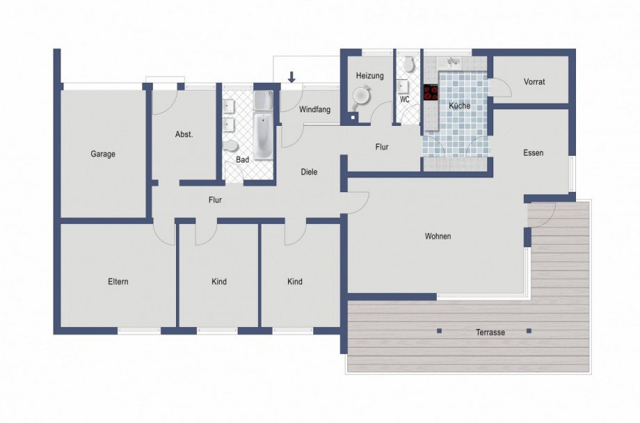 Grundriss Einfamilienhaus Donzdorf-Winzingen
