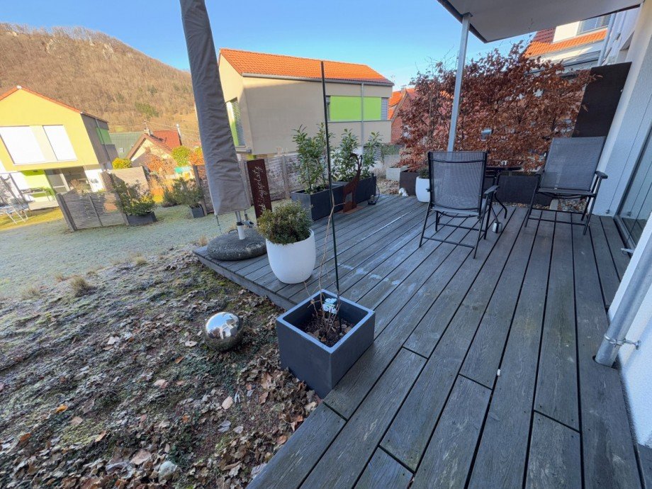 Terrasse und Garten Etagenwohnung Bad �berkingen