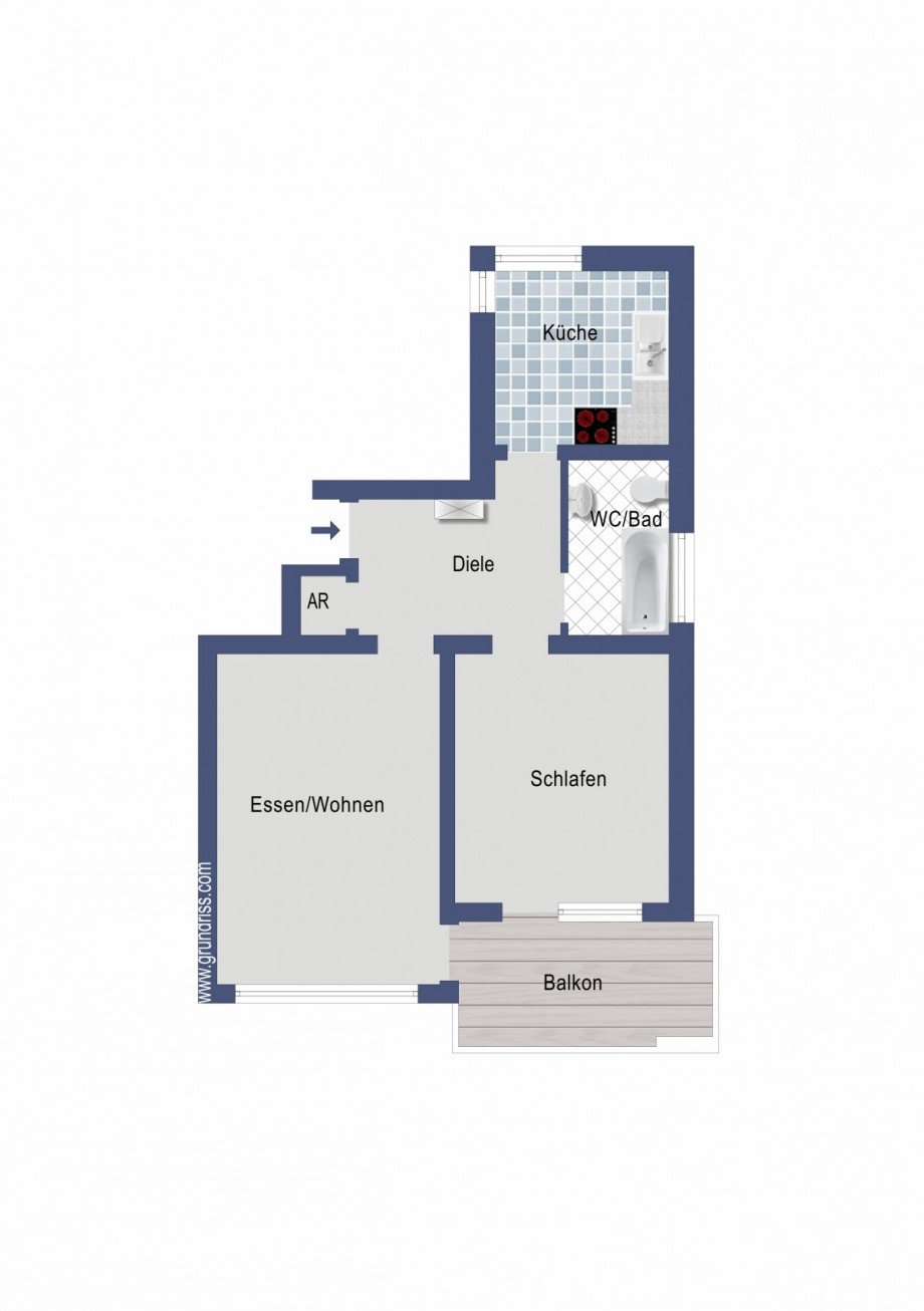 Grundriss Etagenwohnung Eislingen/Fils