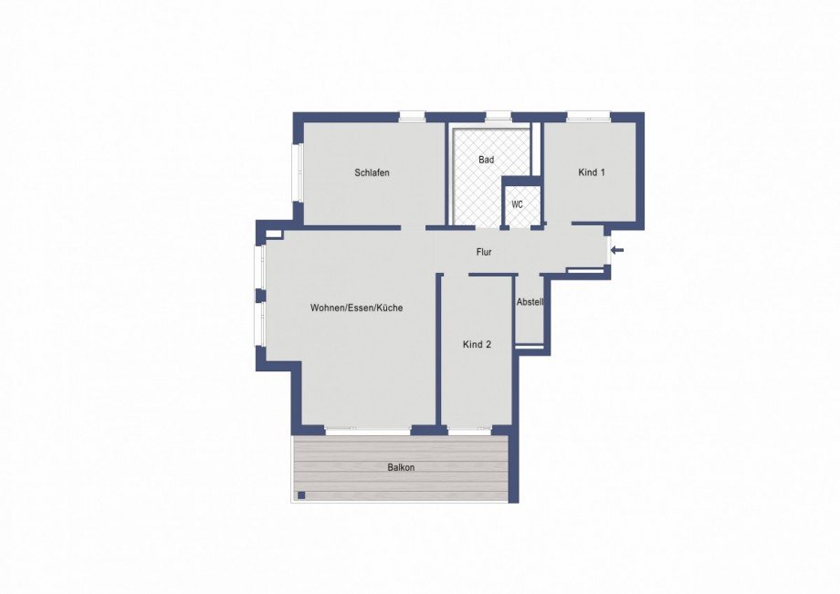 Grundriss Etagenwohnung Salach