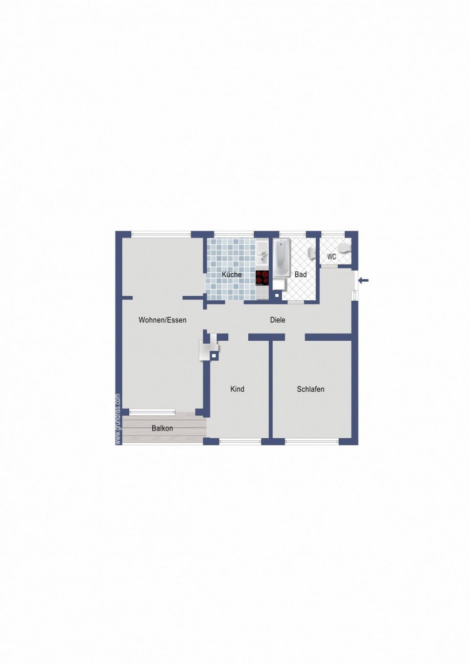 Grundriss Etagenwohnung Albershausen