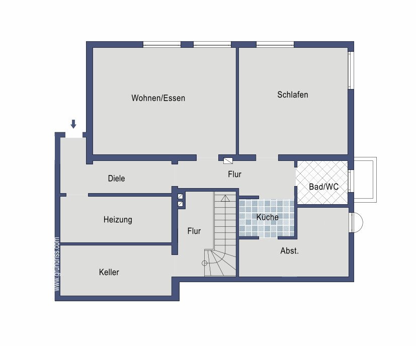 2. Gartengeschoss Mehrfamilienhaus T�bingen
