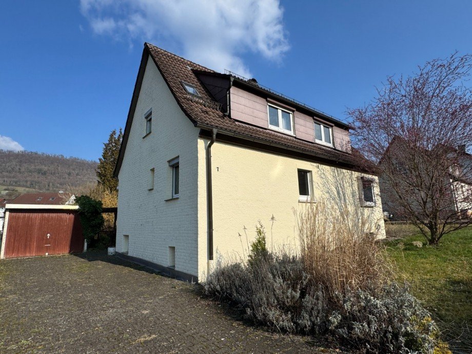 Ansicht mit Garage Einfamilienhaus Donzdorf