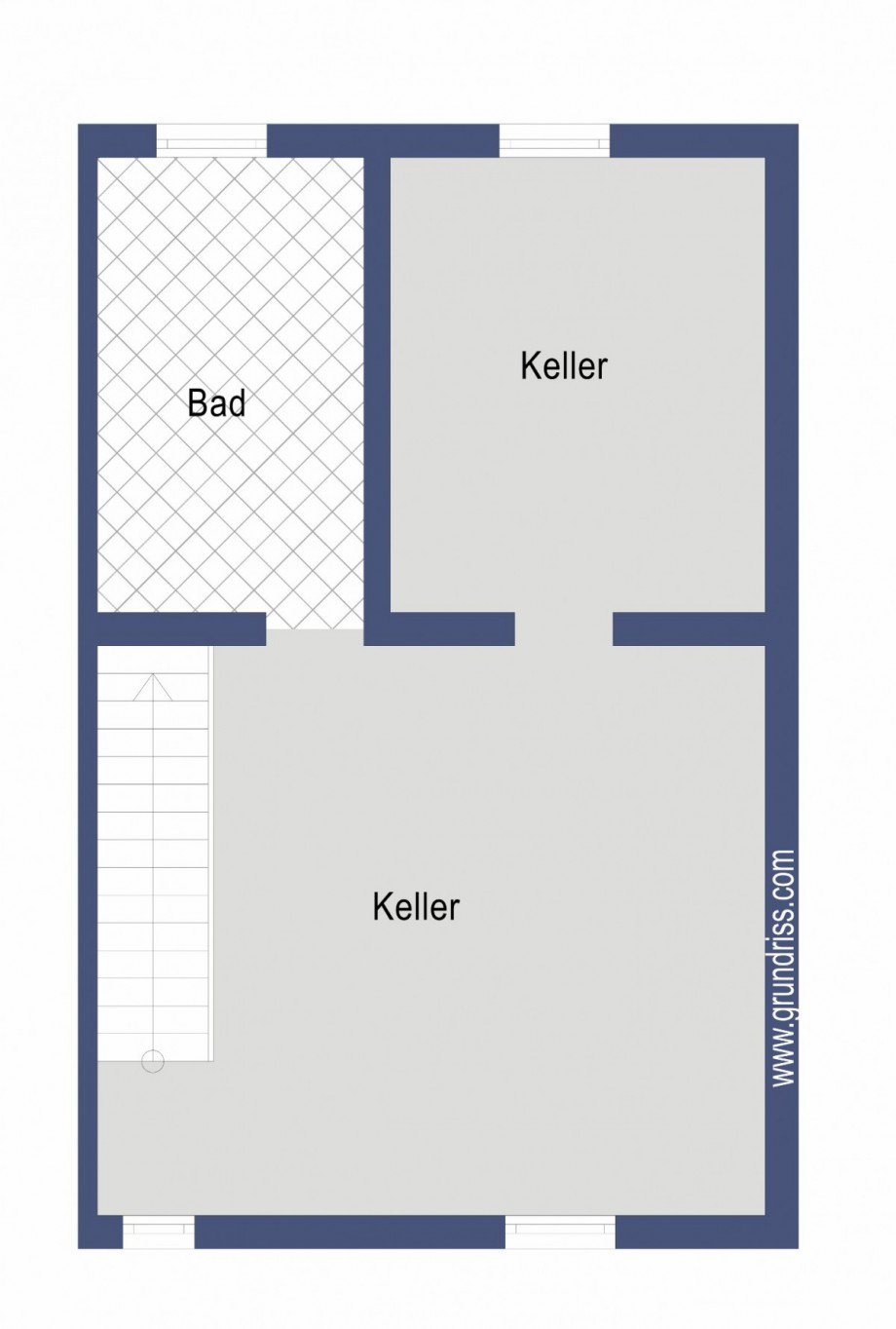 Untergeschoss Reihenmittelhaus Salach