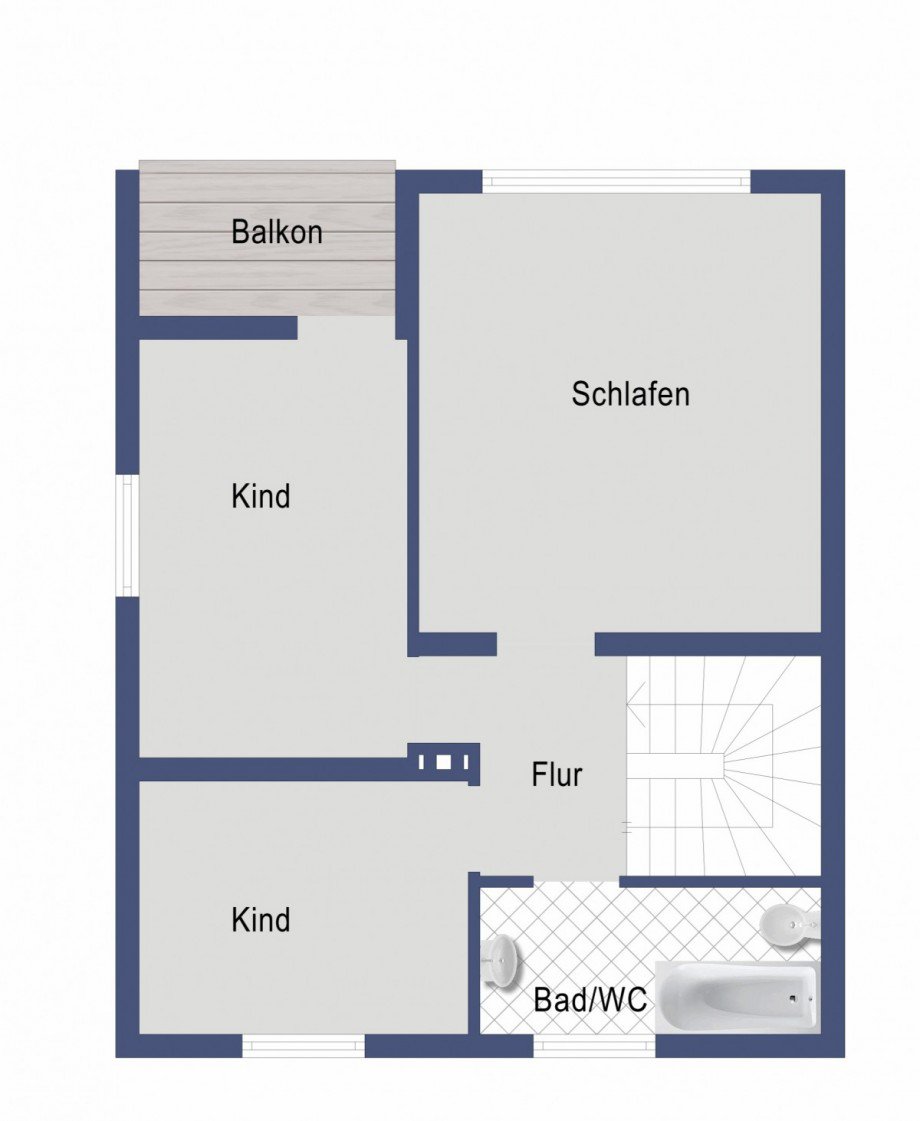 Obergeschoss Doppelhaush�lfte Eislingen/Fils