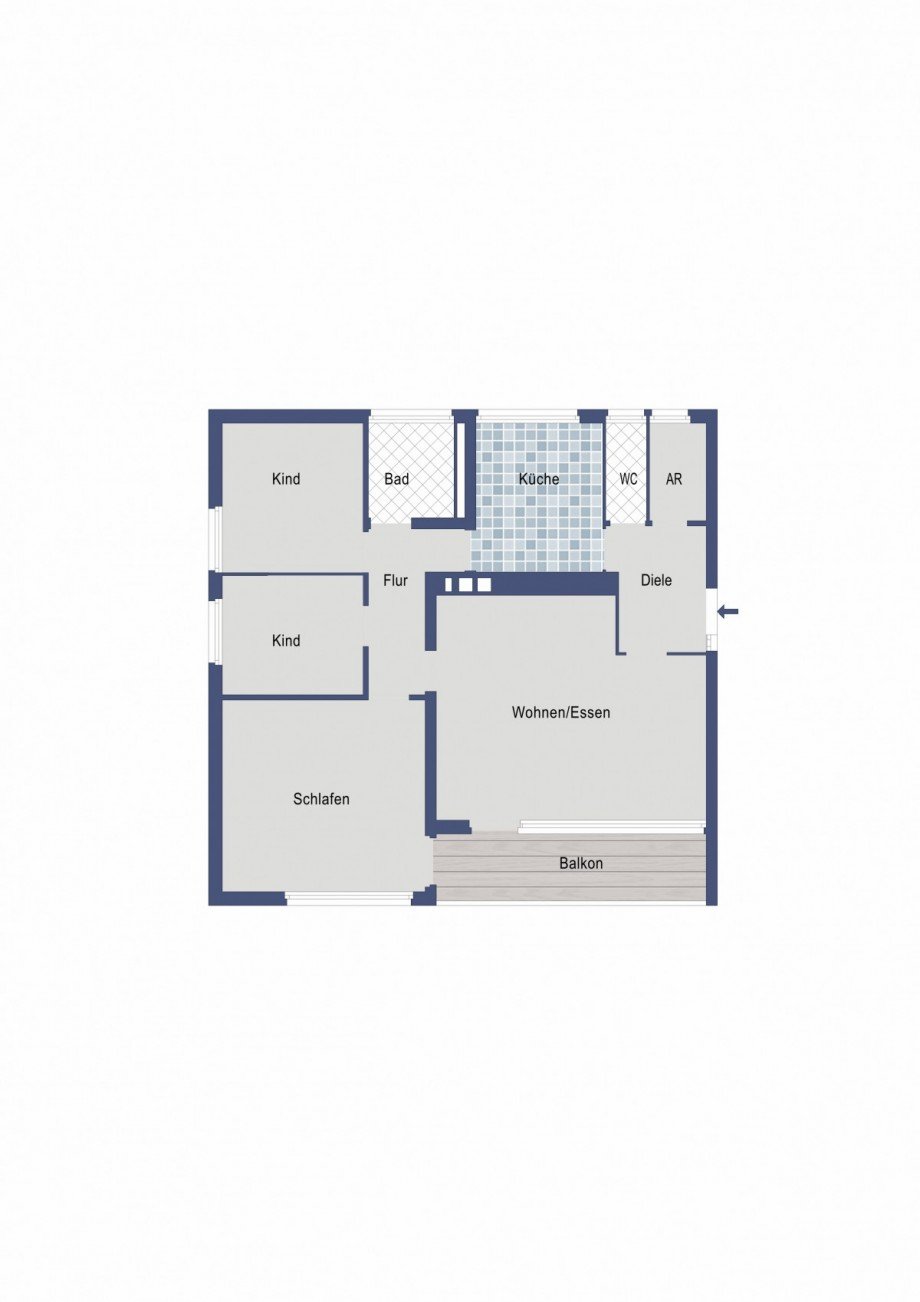 Grundriss Etagenwohnung Salach
