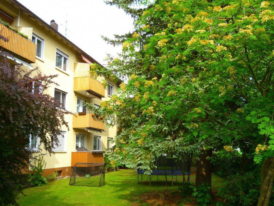 Blick in den Garten Erdgeschosswohnung Eislingen