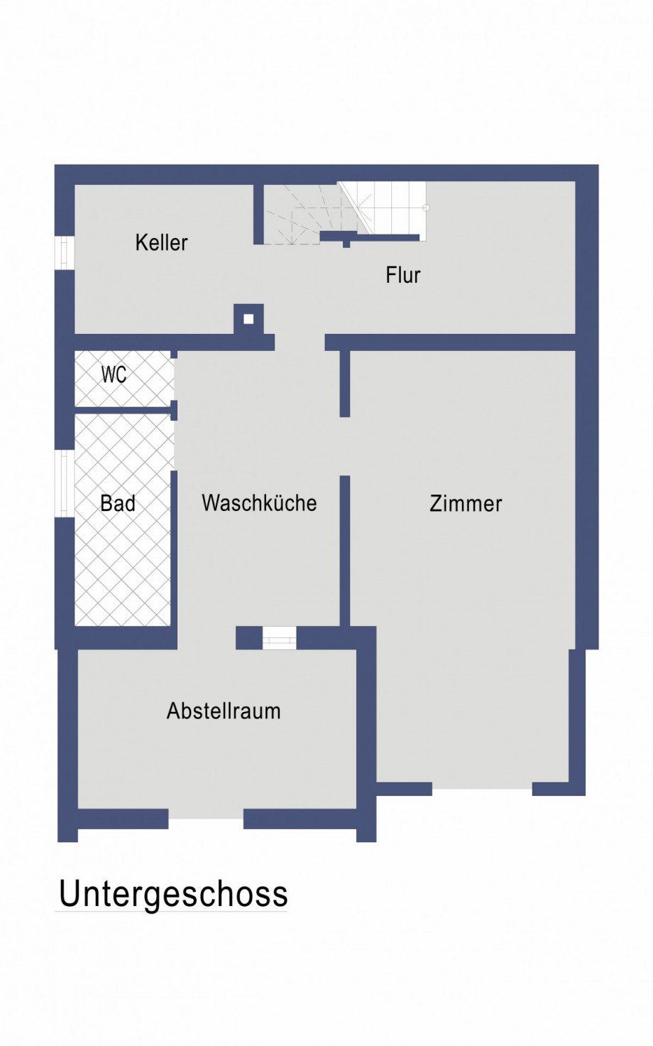 Untergeschoss Doppelhaush�lfte G�ppingen