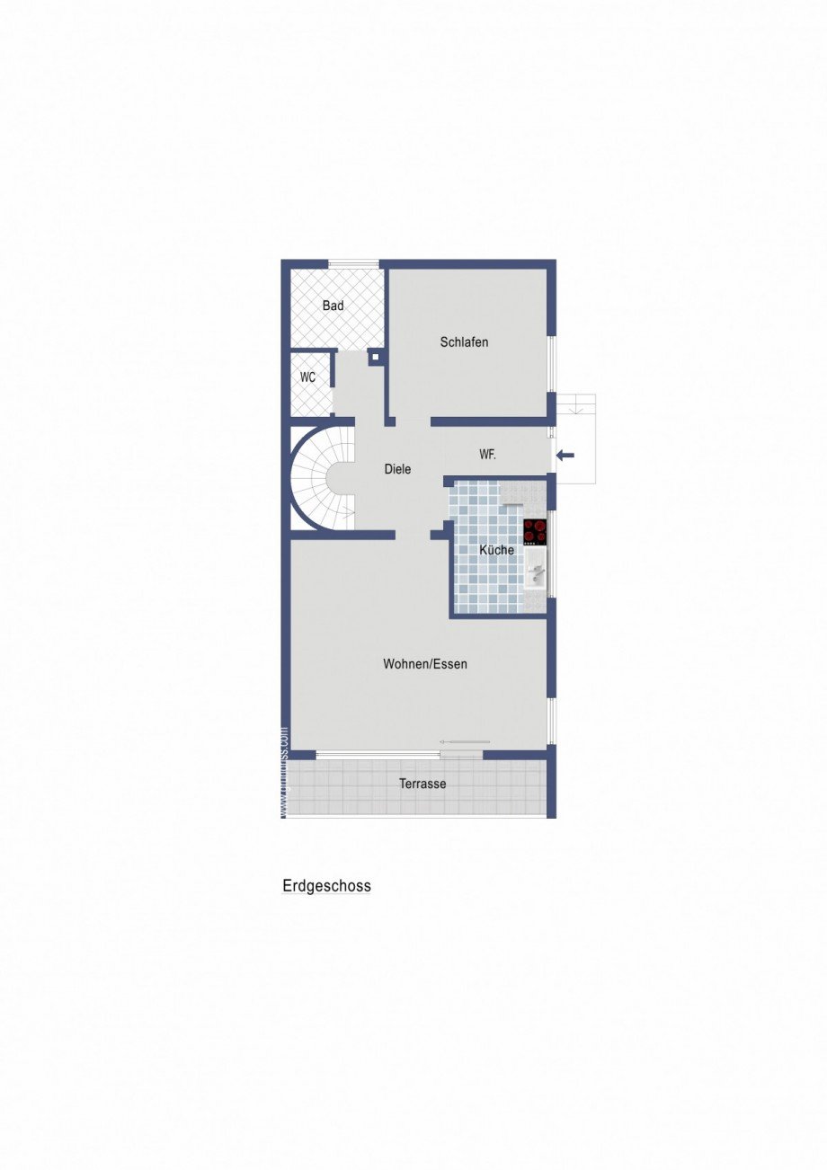 Erdgeschoss Doppelhaush�lfte Ebersbach an der Fils