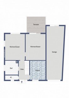Erdgeschoss Freistehendes Einfamilienhaus mit herrlicher Aussicht und sch�nem Garten!