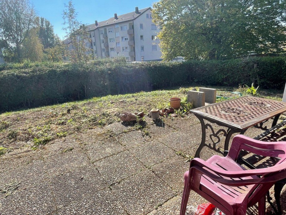 Terrasse und Garten Bungalow Rechberghausen