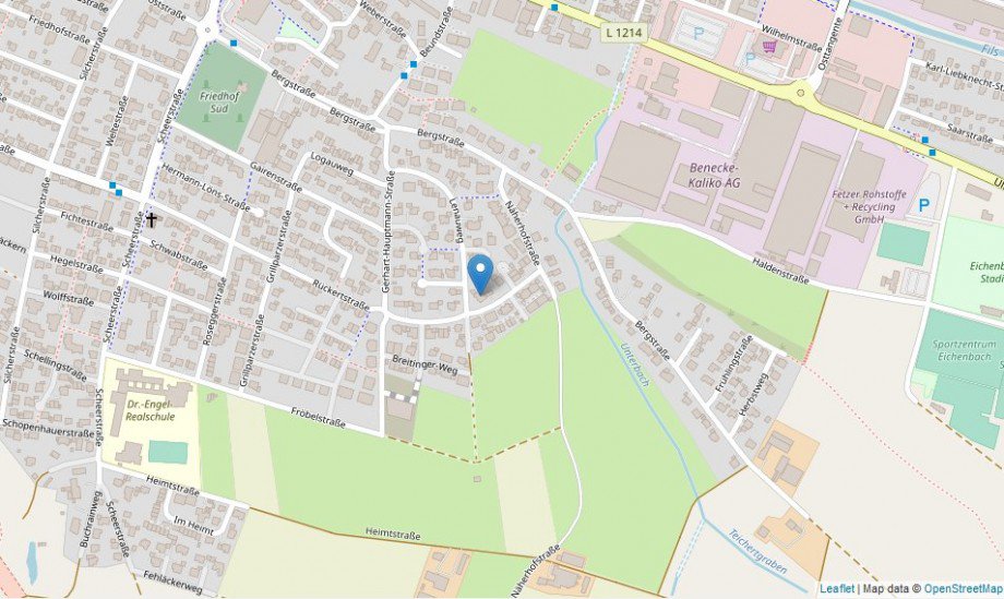 Lageplan Dachgeschosswohnung Eislingen