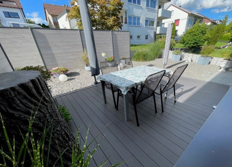 Terrasse Eislingen/Fils Erdgeschosswohnung Exklusive 3-Zimmer-ETW in kleiner Einheit mit eigenem Gartenanteil!