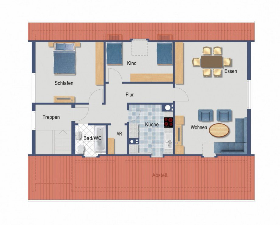  Dachgeschosswohnung Bad �berkingen