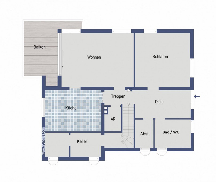 1. Gartengeschoss Mehrfamilienhaus T�bingen