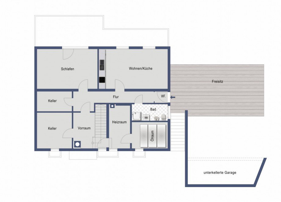Gartengeschoss Einfamilienhaus Bad �berkingen