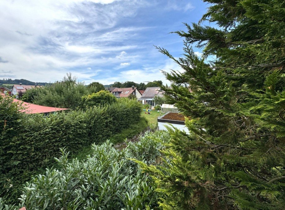 Ausblick vom Balkon Zweifamilienhaus Ottenbach