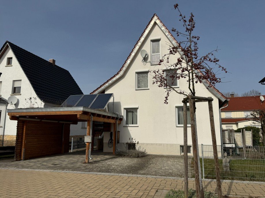 Ansicht mit Carport Einfamilienhaus S��en