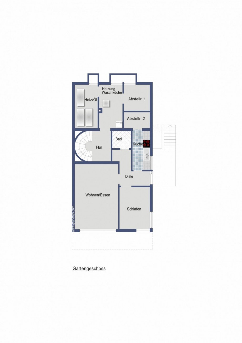 Gartengeschoss Doppelhaush�lfte Ebersbach an der Fils