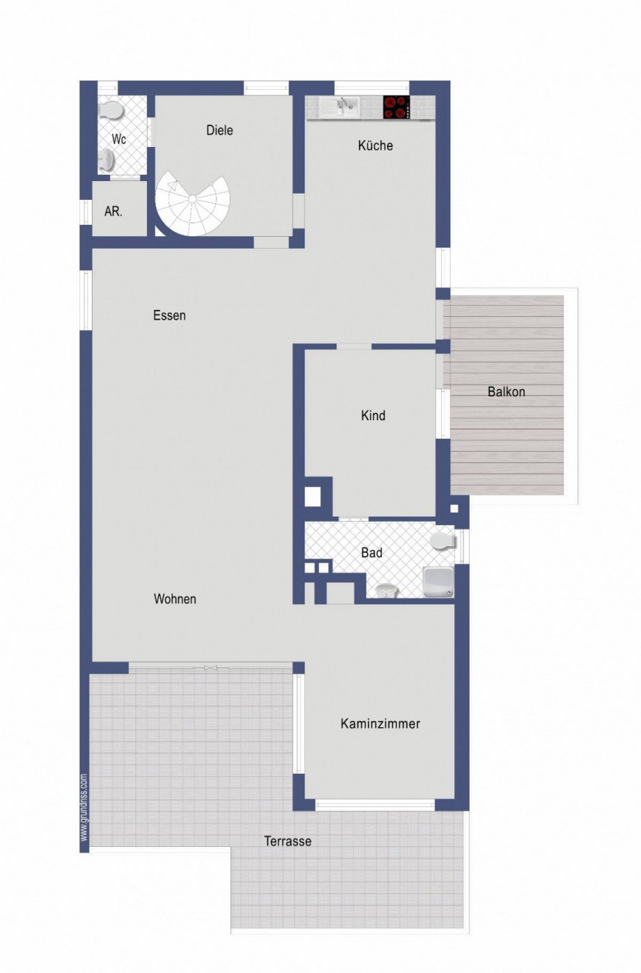 1. Obergeschoss Terrassenwohnung Eislingen