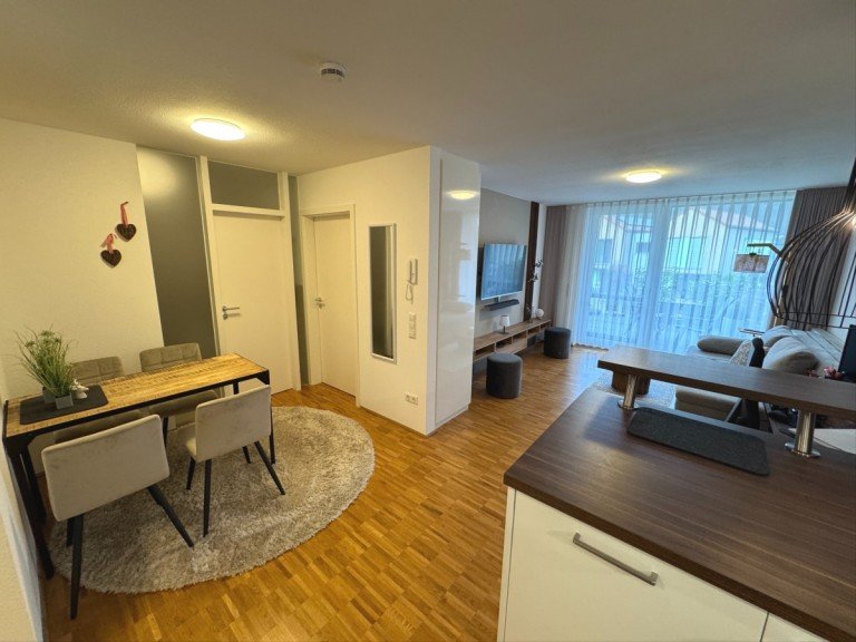 K�che Essen Bad �berkingen Etagenwohnung Schicke 2-Zimmer-Wohnung mit Terrasse und eigenem Gartenanteil!